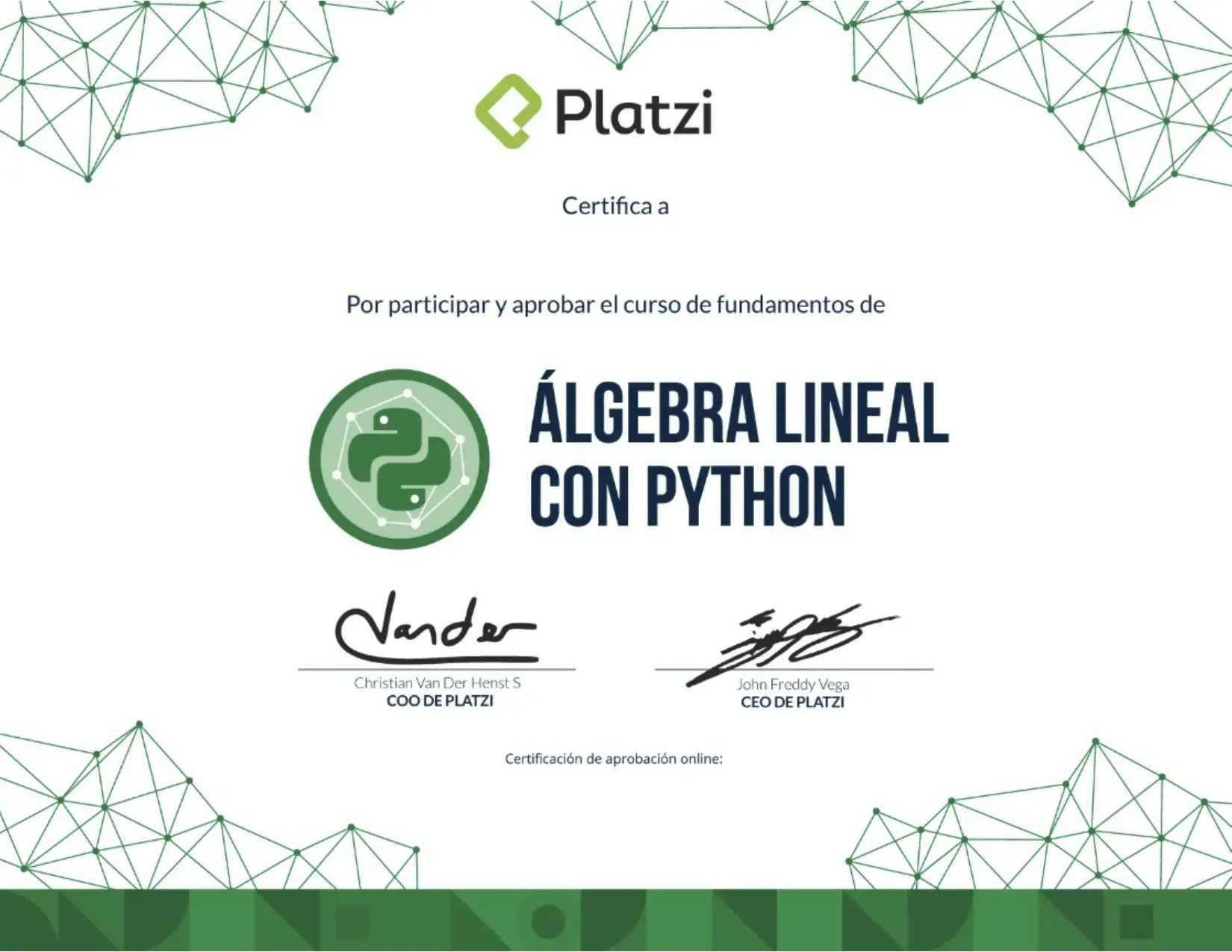Algebra Lineal con Python